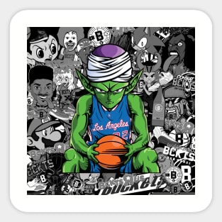 Bckts Cltr Basketball Sticker